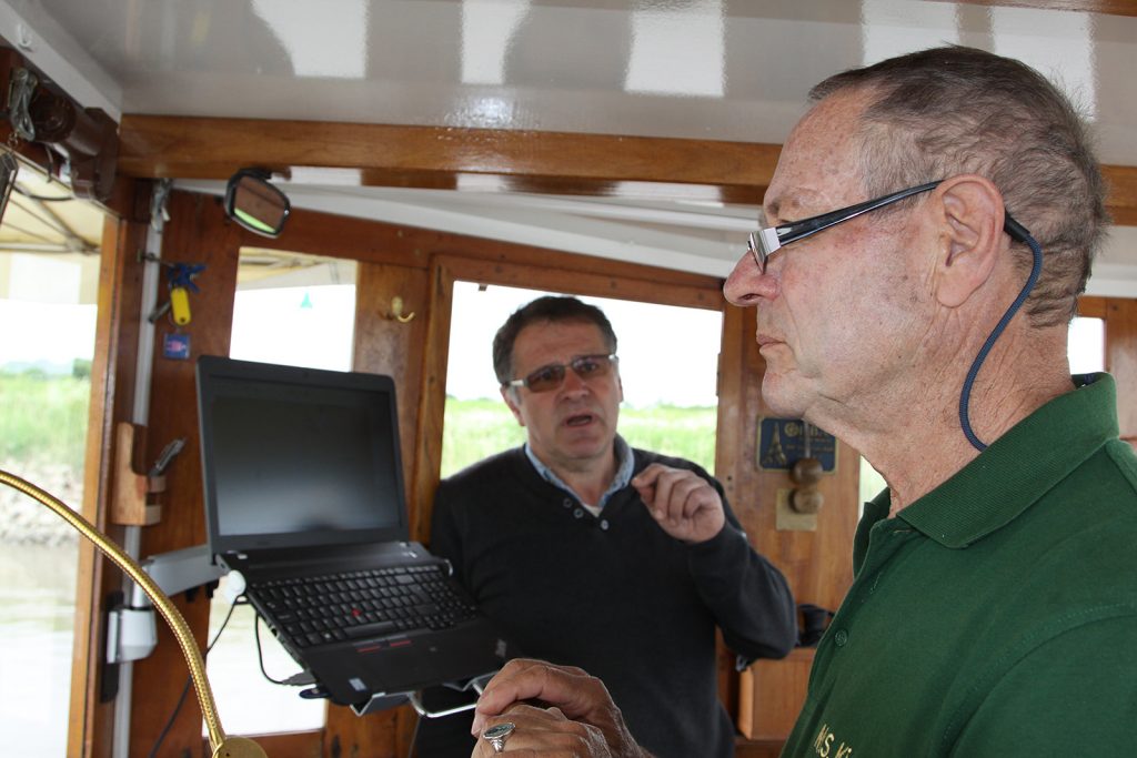 Hilmar Bockhacker begleitet uns auf der Seeschifffahrtsstrecke