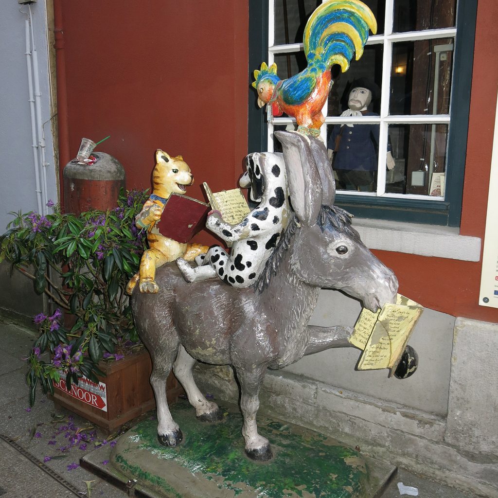 Die Bremer Stadtmusikanten im Schnoor-Viertel