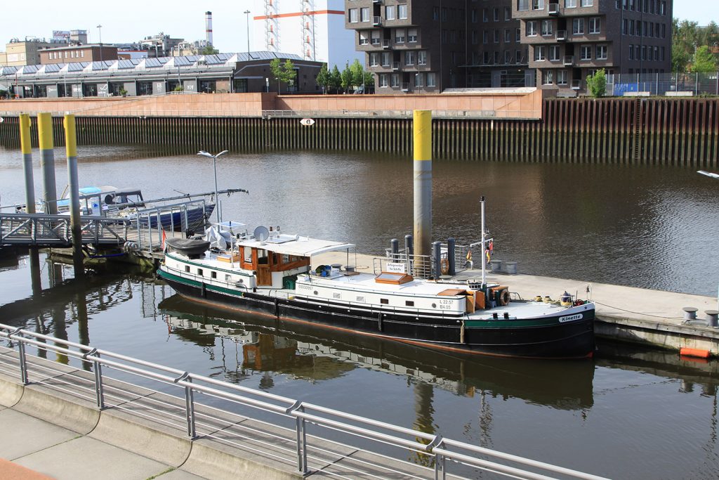 Unser Liegeplatz in Bremen für einen Monat