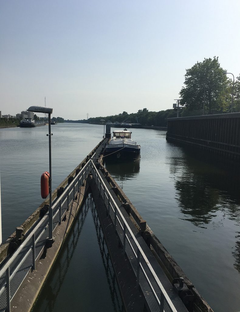 Im Oberwasser der Schleuse Weurt